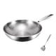 thumbnail image 1 of Sartén CLLC de titanio puro, sartenes 100% de titanio para cocinar antiadherentes, sartén profesional de acero inoxidable martillado con tapa, sartén antiadherente doméstica sin revestimiento (D, 30, 1 of 7