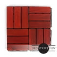 thumbnail image 2 of 3rd Street Inn Acacia Wood Deck Tiles - Clay Finish - Checkered - 10 Pack, 2 of 5