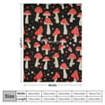 thumbnail image 4 of JRXY  Mushroom Blanket, Cute Cartoon Mushroom Throw Blanket, Christmas Birthday Gifts for Kids Women Flannel Bedding Quilt Soft Plush Bed Throw for Sofa Couch Living Room Decor White, 4 of 6