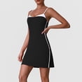 thumbnail image 1 of PISONIC Robe de Tennis Sportive Sans Manches pour Femme avec Short Intégré, Séchage Rapide et Respirante, 1 of 5