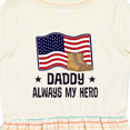 thumbnail image 4 of Inktastic Military Daddy Always My Hero Girls Toddler Dress, 4 of 5