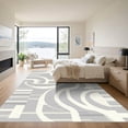 thumbnail image 3 of ODIKA 4'x6' Machine Washable Non-Slip Area Rug, Abstract Gray High Traffic Rug, Gray, 1056039, 3 of 7