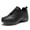Black, variant on Women's Walking Shoes Faux Leather Non-Slip Shoes Breathable Lightweight Mesh Arch Support Air Cushion Sneakers