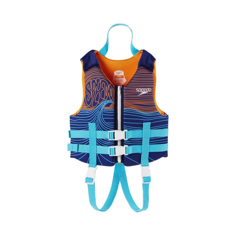 boeren paling inspanning Speedo Child PFD Surf 'n Turf Life Jacket Vest - Blue - Walmart.com
