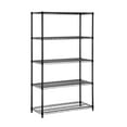 thumbnail image 2 of Honey-Can-Do 5-Shelf Heavy Duty Adjustable Storage Shelves, Black, Holds up to 800 lb per Shelf, 2 of 11