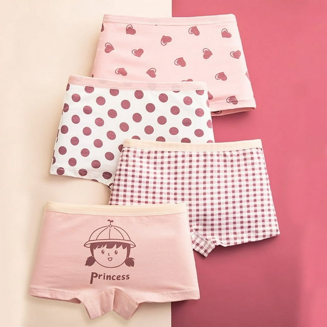 Bóxer fino de verano para niños, ropa interior de algodón para niñas, pantalones cortos de algodón para niños grandes, bóxer sin trasero