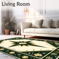 thumbnail image 2 of ODIKA 3'x5' Machine Washable Non-Slip Area Rug, Rustic Bath High Traffic Rug, Green, 60335, 2 of 7