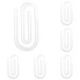 thumbnail image 1 of Cqxid Confirm Location Under $10 Positioner Sublimation Blanks Acrylic Paper Clips 4" X 2" Paper Clips Clear For Heat Transfer DIY Design School Classroom Stationery Home Crafts, 1 of 4