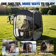 thumbnail image 6 of Sports Tent Pop Up Pod, 2 Person Portable Weather Tents Sports Pod for Cold Day, Waterproof Windproof Rain Pod, Instant Shelter for Soccer, Baseball, Fishing, 6 of 9