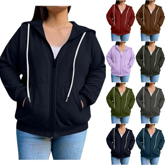 Women Plus Size Long Sleeved Pullover Hooded Women's Casual Hooded Long Sleeve Ladies Loose Sweatshirt Tops