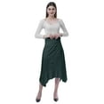 thumbnail image 2 of Moomaya Jupe Midi Mouchoir pour Femmes Taille Haute Décontractée Été, 2 of 6