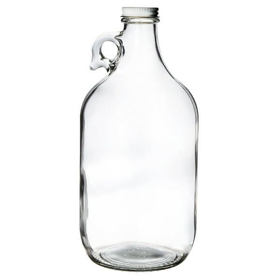 13-DXKS-HM6G Growler, Clear Glass Half-Gallon (64oz) with lid