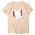 thumbnail image 2 of Haut T-Shirt à Col Rond Amusant pour Femmes, Blouse à Manches Courtes à Imprimé Mode, 2 of 3