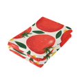 thumbnail image 7 of 2-Piece Polyester cotton Towel Set Absorbent Tomato Hand Towel Bath Towel Soft and Comfortable Machine Wash 28.3x14.4, 7 of 7