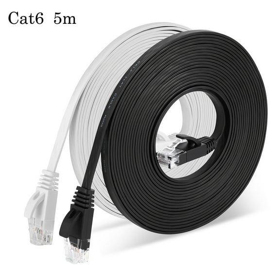 Viflosae 6 Ethernet Cable Flat Internet Network Patch Cords High Speed Computer Wire Electronics Gadgets