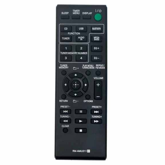 New RM-AMU211 Remote Control for Sony Audio System MHC-ECL77BT MHC-ECL99BT