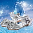thumbnail image 2 of WUXIAN Child Little Girls Dress Shoes Glitter Princess Sandals Shoes Spring Summer Closed Toe Sequin Flat Leather Shoes Princess Shoes Dance Shoes Relaxed Fit Footwear, 2 of 9