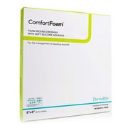 ComfortFoam Foam Dressing 8 x 8" Square Polyurethane Foam 44880 5 per Box
