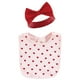 thumbnail image 3 of Conjunto de Babero y Diadema o Gorras Hudson Baby Corazón de San Valentín Unisex de Algodón para Beb, 3 of 5