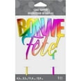 thumbnail image 2 of Cake Top Bonne Fete Rainbow Acr, 2 of 2