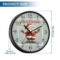 thumbnail image 3 of Voice Activated Clock with Glow Light 12 Inch Large Silent Wall Clock Battery Operated for Home Decor Cartoon Santa Claus, 3 of 8