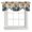 Blue, Brown, variant on Tie Up Valances for Windows, Blue Brown Palm Leaf Adjustable Valance Curtains Window Treatment for Living Room/Bedroom, Summer Botanical Vintage Rod Pocket Kitchen Curtains & Drapes 54x18 Inch