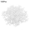 thumbnail image 1 of 100 piezas de pinzas para tallos de herramientas de jardín para cultivar orquídeas en posición vertical, mini tallos de plástico para flores transparentes, 1 of 15
