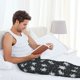 thumbnail image 5 of Balery Turtle Pantalones de pijama para hombre, pijama ultraligero, pantalón de descanso-XX-Large, 5 of 6