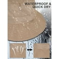 thumbnail image 5 of Luxtrada Quick Dry Waterproof Packable Bucket Hat for Women Men Outdoor Sun Hats with Detachable Chin Strap (Black), 5 of 7