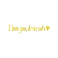 thumbnail image 1 of Riforla I Love You Driving Stickers 3 Pieces Driving I Love You with Heart Stickers for Rearview and Windows Decals Car Accessories and Driver Gifts Car Sticker C, 1 of 5