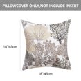 thumbnail image 4 of Unique Bargains Housses de Coussin en Polyester pour Canapé-Lit 18' x 18', Marron, 2 Pcs, 4 of 9