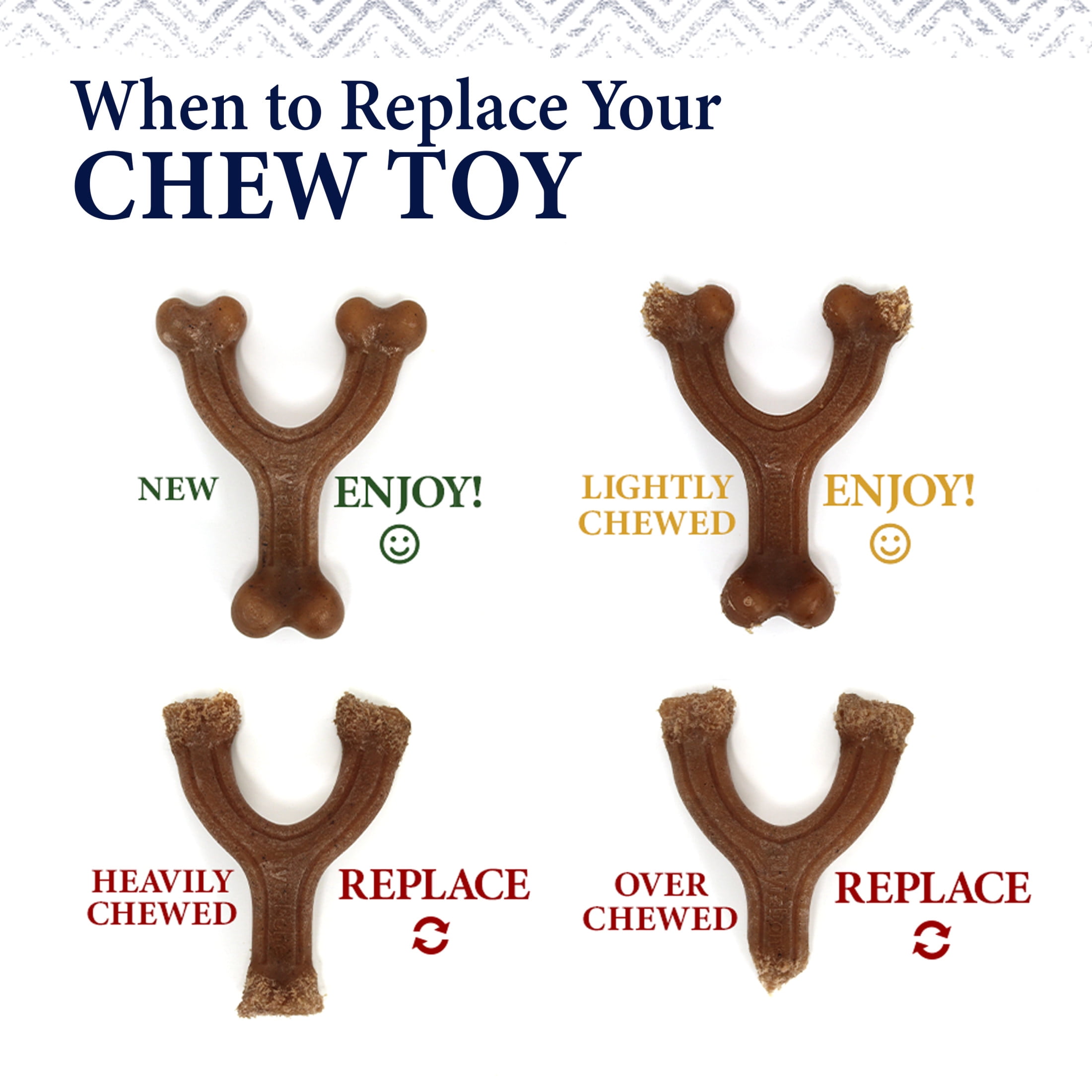 Nylabone Strong Chew Gourmet Style Dog Toys, Dog Chew Toys, Bacon, Peanut Butter, & Chicken Flavor, Small, 3 Pack