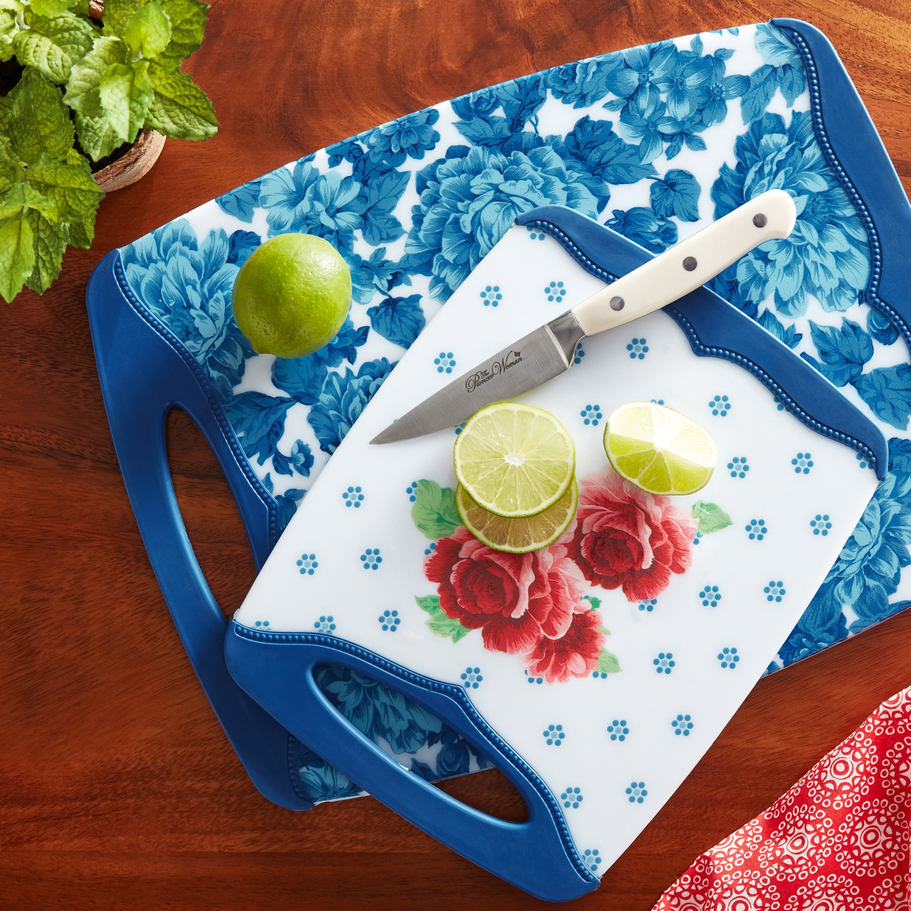 The Pioneer Woman Heritage Floral Nonslip Cutting Board Set, 2-pieces