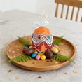 thumbnail image 1 of Colgante de huevo de Pascua con lazo | Huevo decorativo colgante de plástico | Adorno navideño para interiores, ideal para rellenar cestas de Pascua | Decoración para fiestas, 1 of 6