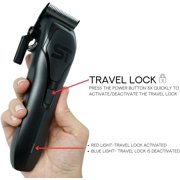 Supreme Trimmer Darkstar 72 Clipper with Magnetic Vector Motor | 180 Min Run Time, 9000 RPM Barber Hair Clipper | Low Noise, Professional Clipper DLC Blades | STC72