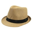 thumbnail image 1 of Sombrero de playa Yuyangstore protección solar elegante informal Niño caqui, 1 of 8