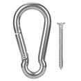 thumbnail image 3 of Kit para Colgar Hamacas, Ganchos para Hamaca de Acero inoxidable de Alta Resistencia, Mosquetonas para Soporte para Hamaca, Hamacas, Columpio, 3 of 7
