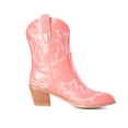 thumbnail image 4 of Cowboy Boot for Women Western Cowgirl Ankle Booties Wide Calf Winter Dress Slip on Country Shoes with Zipper, 4 of 8