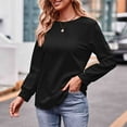 thumbnail image 7 of Patlollav Pntutb Womens Blouses,Ladies Casual Solid Color Long Sleeve Shirts, 7 of 7