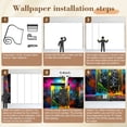 thumbnail image 5 of Graffiti Wallpaper Graffiti Covered Elevator Doors Peel and Stick Wall Murals 69"H x 96"W Removable PVC Wall Paper Self-Adhesive Wall Paintings Art Decor for Bedroom Living Room, 5 of 7