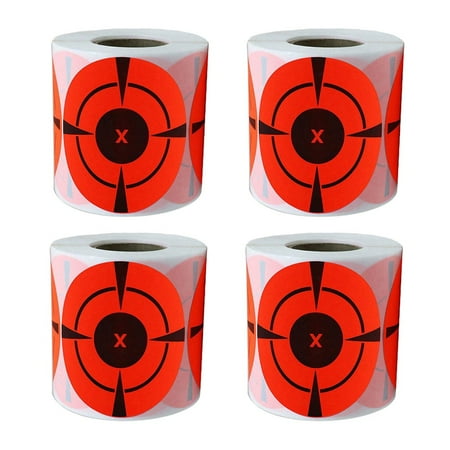 Target Stickers (Qty 500Pcs 3 Inch) Self Adhesive Targets for Hunting Targets