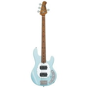 Sterling by Music Man Stingray Ray34HH Bass Daphne Blue Roasted Maple