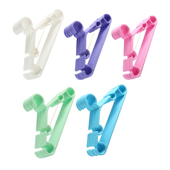 ETEREAUTY 50Pcs Purple Baby Hangers Plastic Childrens Room Organization
