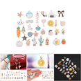 thumbnail image 4 of Accesorios de Colgantes de Aleación, 30 piezas Diferentes Patrones de Joyas que Hacen Suministros, Hermosa Aparencia para Hacer Colgantes de Collar Aretes, Pulseras, Tobilleras, 4 of 7