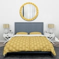 thumbnail image 1 of Designart 'Golden Geometric I' Mid-Century Duvet Cover Set, 1 of 4