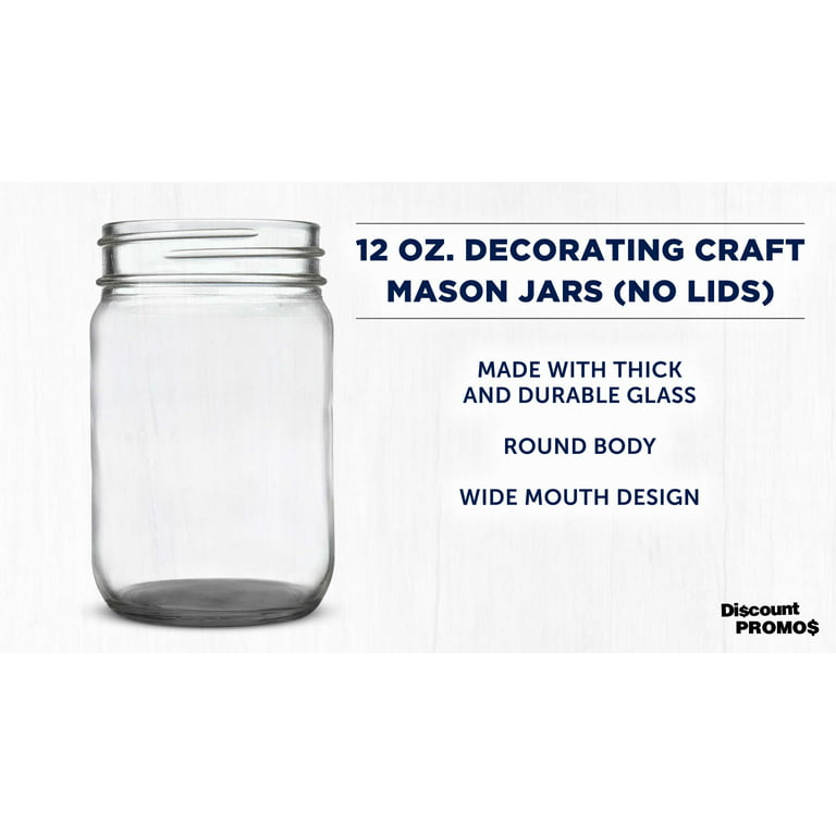  DISCOUNT PROMOS Mason Jars with Lids 16 oz. Set of 10, Bulk  Pack - Glass Jars for Overnight Oats, Candies, Fruits, Pickles, Spices,  Beverages - Clear Bottom Color: Home & Kitchen