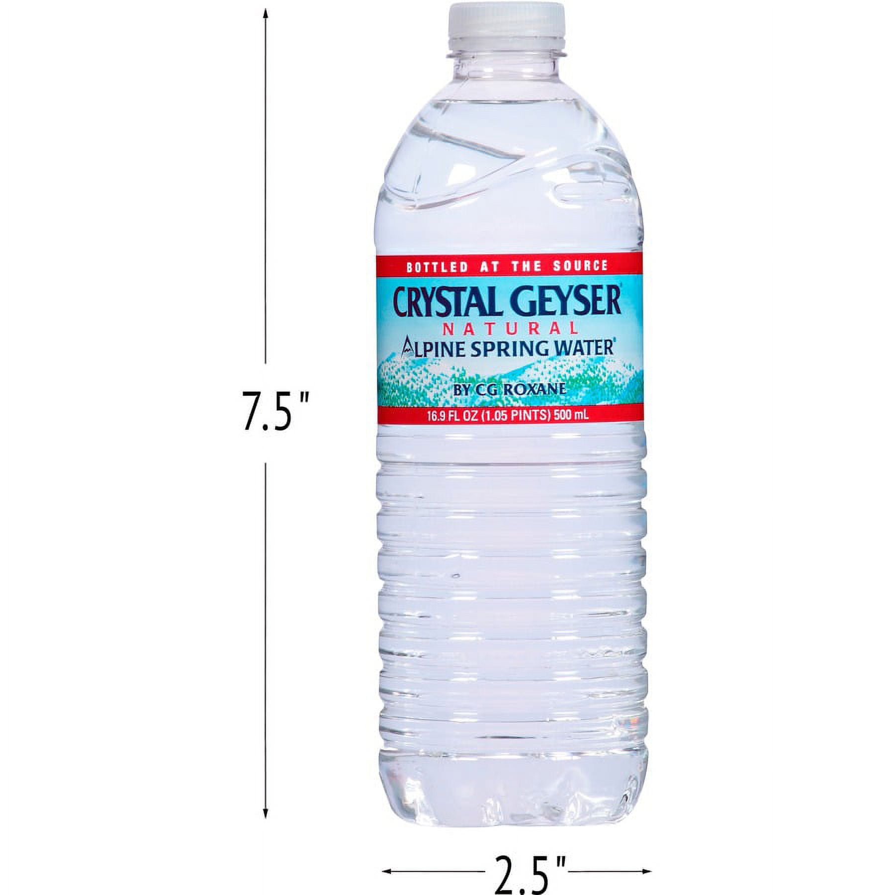 Crystal Geyser Natural Alpine Spring Water, 16.9 Oz Bottle, 24/Case, 84 Cases/Pallet