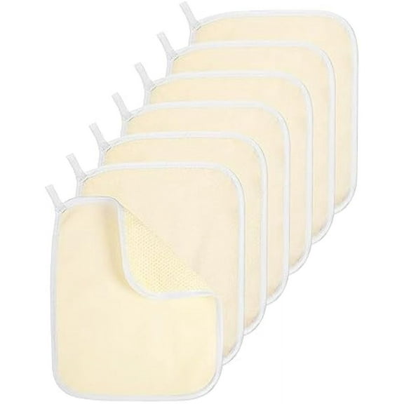 Exfoliating Washcloth for Body and face, 7Pcs Facial Exfoliate Two Sides Body Scrub for Bath, Remove Dead Skin Wipe Wash Cloth Towel for Women and Man