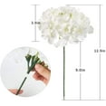 thumbnail image 5 of Morttic 10 Pcs Artificial Flowers Silk Hydrangea Silk Heads with Stems Hydrangea Fake Flowers for Wedding Home Party Shop Baby Shower Decor, White, 5 of 7