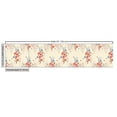 thumbnail image 3 of Ambesonne Vintage Floral Fabric by the Yard Upholstery, Delicate Bees Botany, 1 Yard, Cream Dark Coral Dark Tan, 3 of 5